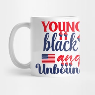 Young Black unbound Mug